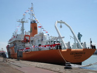 Sea Trial Kapal Geomarin III di Selat Sunda